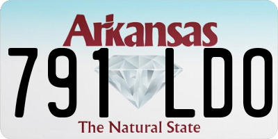 AR license plate 791LDO
