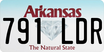 AR license plate 791LDR
