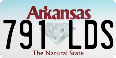 AR license plate 791LDS
