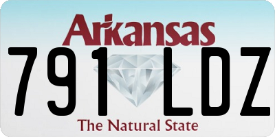 AR license plate 791LDZ