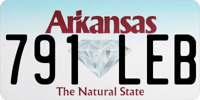 AR license plate 791LEB