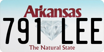 AR license plate 791LEE