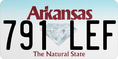 AR license plate 791LEF