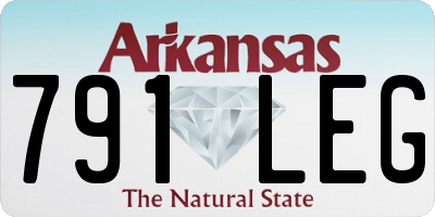 AR license plate 791LEG