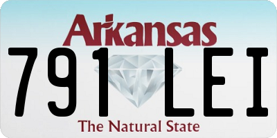AR license plate 791LEI