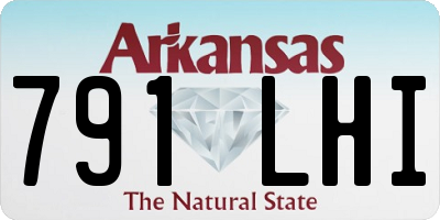 AR license plate 791LHI