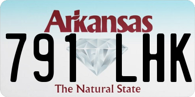 AR license plate 791LHK