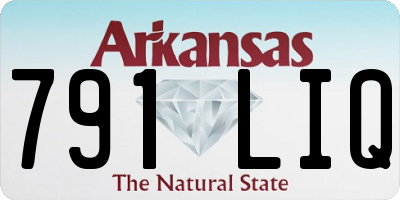 AR license plate 791LIQ