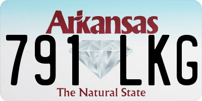 AR license plate 791LKG