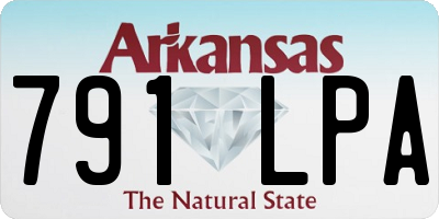 AR license plate 791LPA