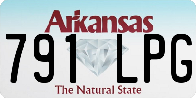AR license plate 791LPG