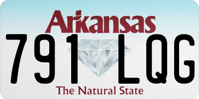 AR license plate 791LQG