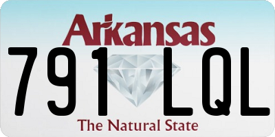 AR license plate 791LQL