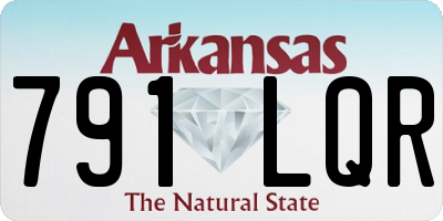 AR license plate 791LQR