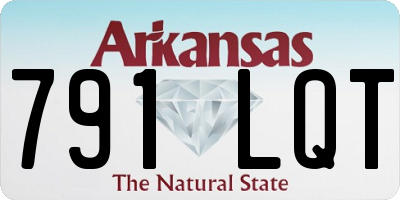AR license plate 791LQT