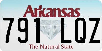 AR license plate 791LQZ