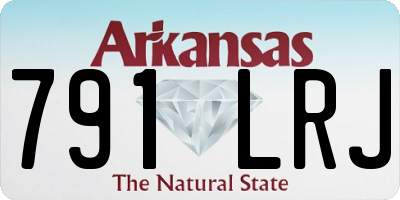 AR license plate 791LRJ