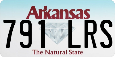 AR license plate 791LRS