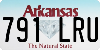 AR license plate 791LRU