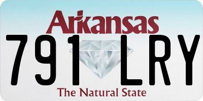 AR license plate 791LRY