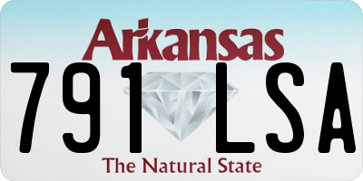 AR license plate 791LSA
