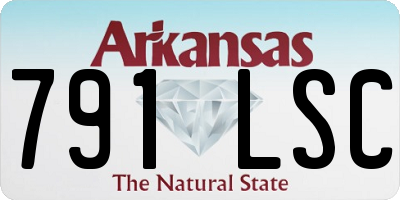 AR license plate 791LSC