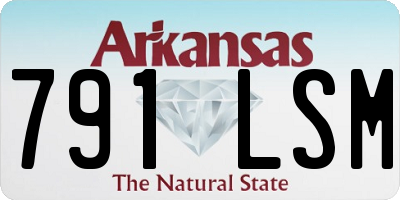 AR license plate 791LSM