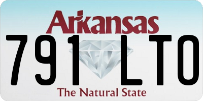 AR license plate 791LTO