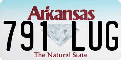 AR license plate 791LUG