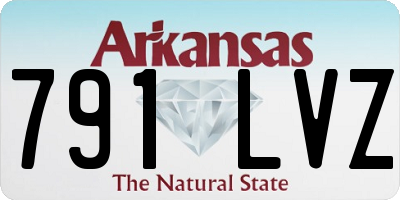 AR license plate 791LVZ