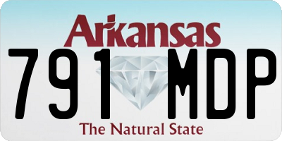 AR license plate 791MDP
