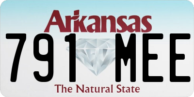 AR license plate 791MEE