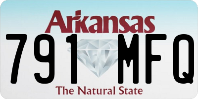 AR license plate 791MFQ
