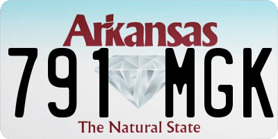 AR license plate 791MGK
