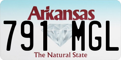 AR license plate 791MGL