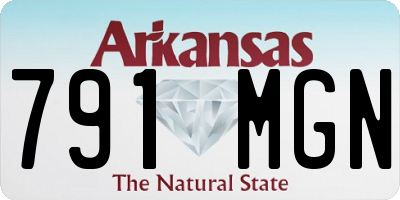 AR license plate 791MGN
