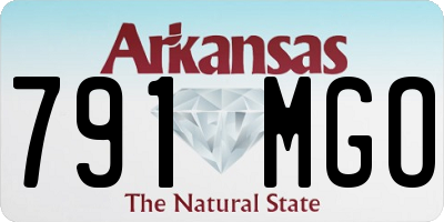 AR license plate 791MGO