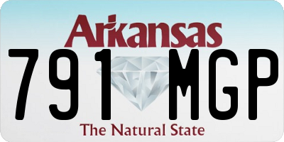 AR license plate 791MGP