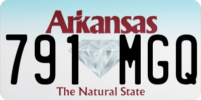 AR license plate 791MGQ