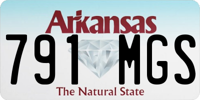 AR license plate 791MGS