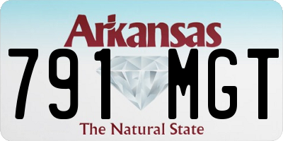 AR license plate 791MGT