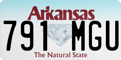 AR license plate 791MGU