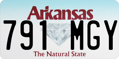 AR license plate 791MGY