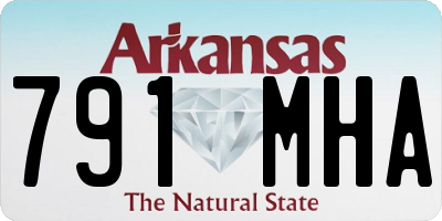 AR license plate 791MHA