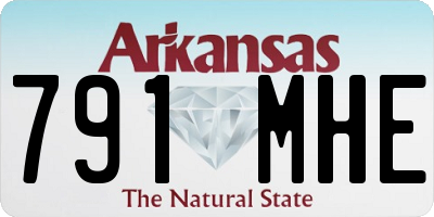 AR license plate 791MHE