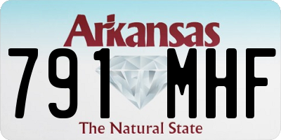 AR license plate 791MHF