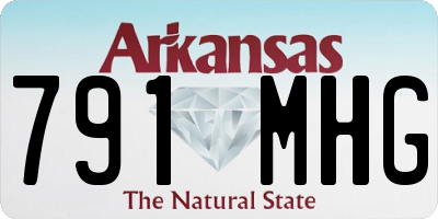 AR license plate 791MHG
