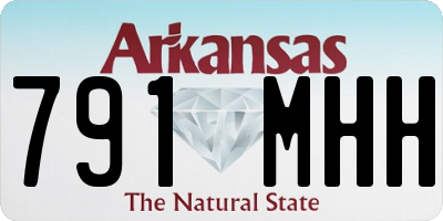 AR license plate 791MHH