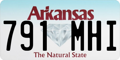 AR license plate 791MHI