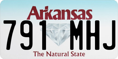 AR license plate 791MHJ